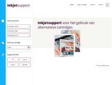 Tablet Screenshot of inkjetsupport.com